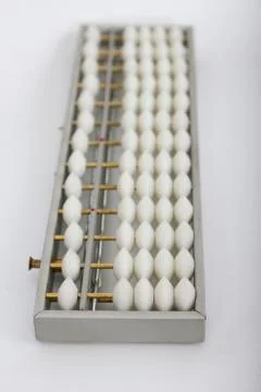 Abacus on a white background. Stock-Fotos