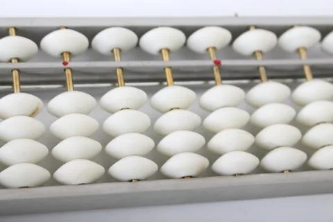 Abacus on a white background. Stock Photos