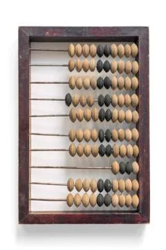 Abacus on white Stock Photos