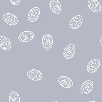 Abalone sea shell beach line seamless pattern Stock Illustration