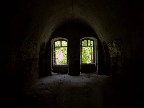 Abandon Creepy Bunker Stock Footage 80857731