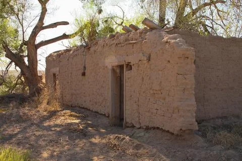 Abandon Old Adobe Home Stock Photos