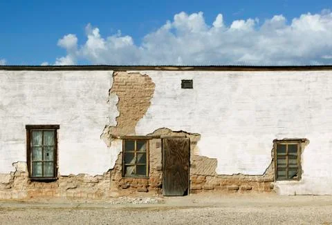Abandoned Adobe Building Stock Photos
