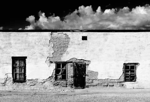 Abandoned Adobe Building Stock Photos