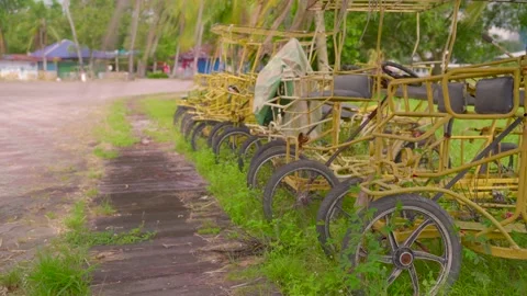 Abandoned Amusement Park Video stock 159701925