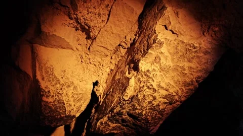 Abandoned Ancient City in a Cave Stock Footage 294090742