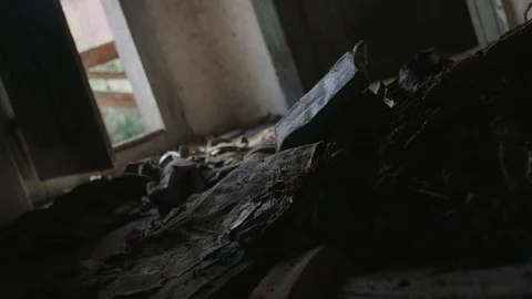 Abandoned and dirty things laying in a house Stockbeeldmateriaal 88353077