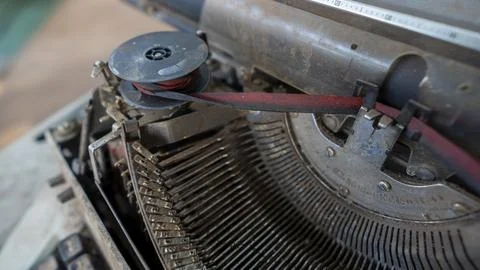 Abandoned antique typewriter - Stock Photos