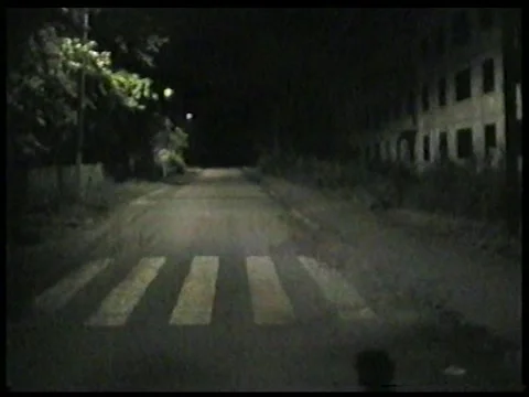 Abandoned Apartment Building At Night Stock Footage 340540862