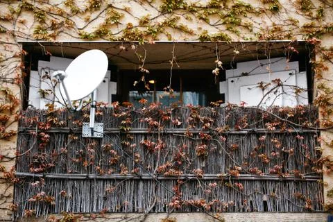 Abandoned balcony Foto stock