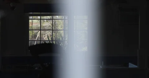 Abandoned Bar Look through Window Stock Footage 127588257