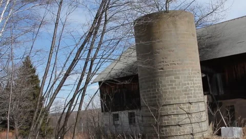 Abandoned Barn In Country   Stock Footage 2642740