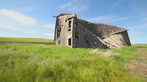 Abandoned Barn Stock Footage 24655252