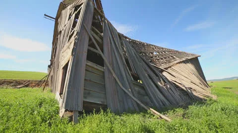 Abandoned Barn Stock Footage 24655515