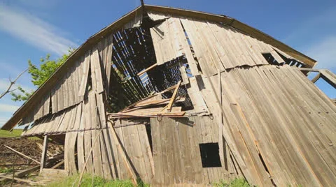 Abandoned Barn Stock Footage 24655984