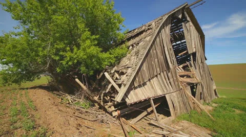 Abandoned Barn Stock Footage 24656263