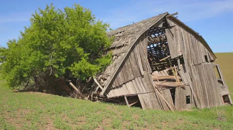 Abandoned Barn Stock Footage 24656269
