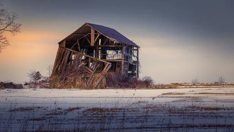 Abandoned Barn Foto stock