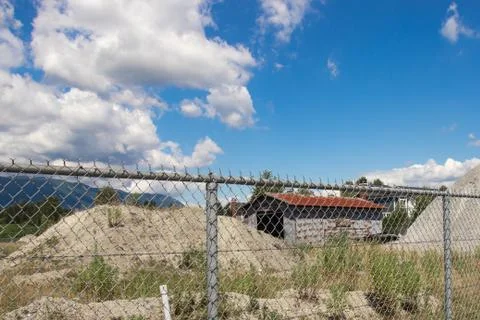 Abandoned barn standing on Robert William "Willy" Pickton's property Stock Photos