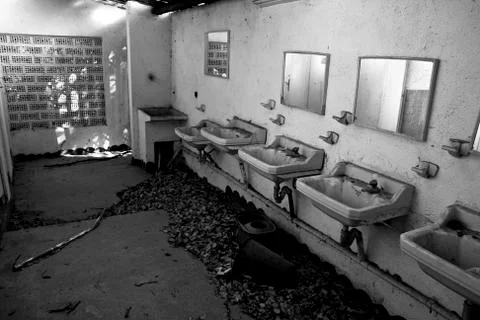 Abandoned bathroom Stock Photos