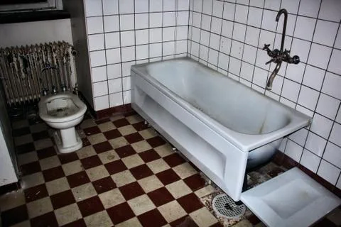 Abandoned bathroom Stock Photos