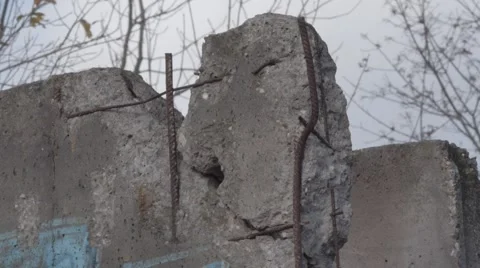 Abandoned berlin wall Teltow 스톡 동영상 58133260