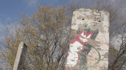 Abandoned berlin wall Teltow 스톡 동영상 58133264