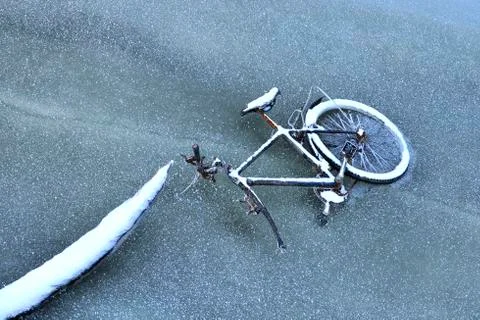 Abandoned bicycle Stock Photos