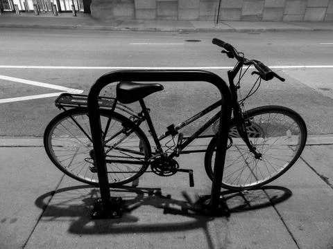 The abandoned bicycle Stock Photos