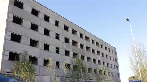 Abandoned Block of Flats 1 Stock Footage 46290985