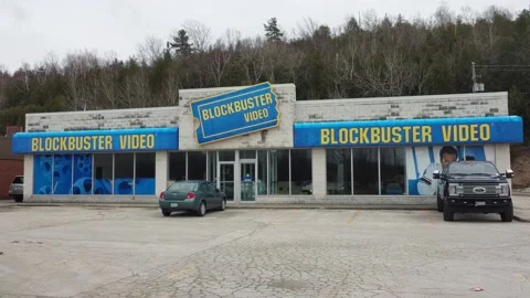 Abandoned BlockBuster Video Store Stock Footage