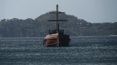 Abandoned boat Stock Footage 126878953