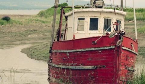 Abandoned boat Stock Photos