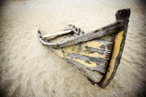 Abandoned boat Stock Photos