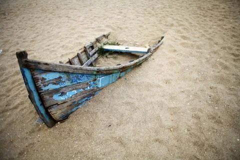 Abandoned boat Stock Photos