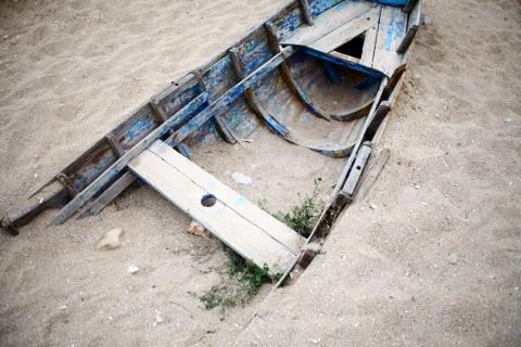 Abandoned boat Stock Photos