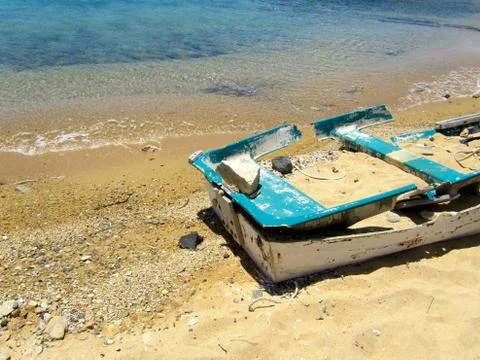 Abandoned boat Stock Photos