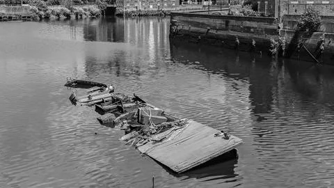Abandoned boat Stock Photos