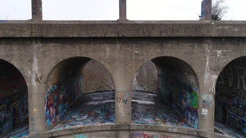 Abandoned Bridge 库存影片 103335865