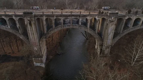Abandoned Bridge 库存影片 103335873