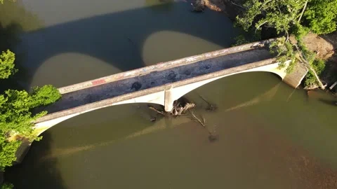 Abandoned bridge Stock Footage 132372851