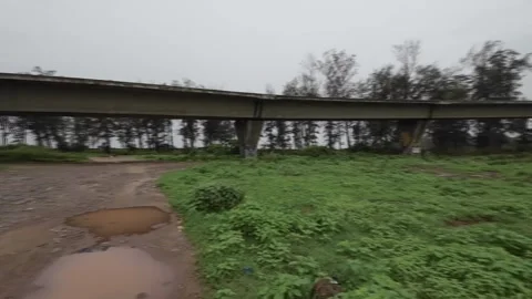 Abandoned Bridge In The Forest Stock Footage 280563451