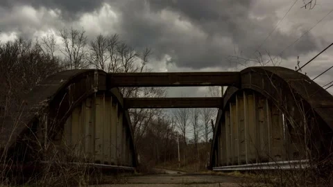 Abandoned Bridge Hyperlapse 스톡 동영상 220526916