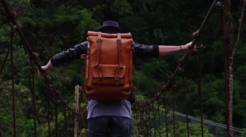 Abandoned bridge slow crossing Stock Footage 67972719