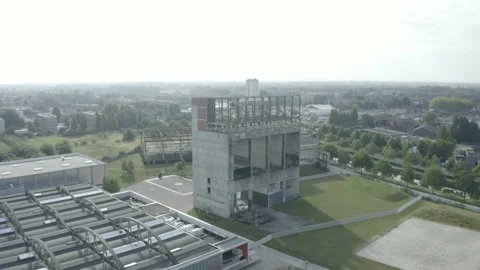 An Abandoned Building In The City Stock Footage 235308823