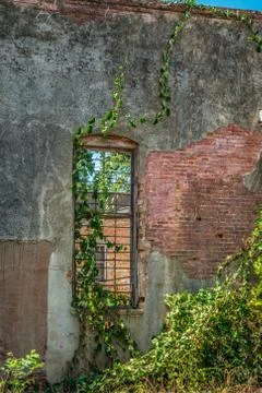 Abandoned building closeup Stock Photos