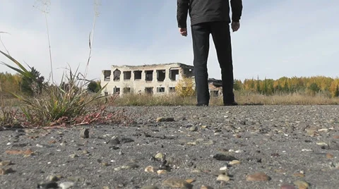 Abandoned building Stock Footage 30462959