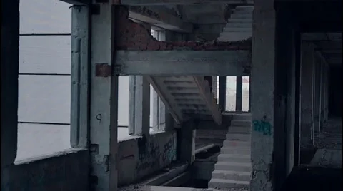Abandoned building 動画素材 43288437