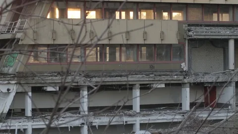 Abandoned building Stock Footage 82442614