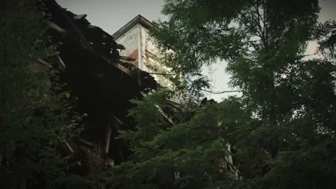 Abandoned Building Stock Footage 135452889